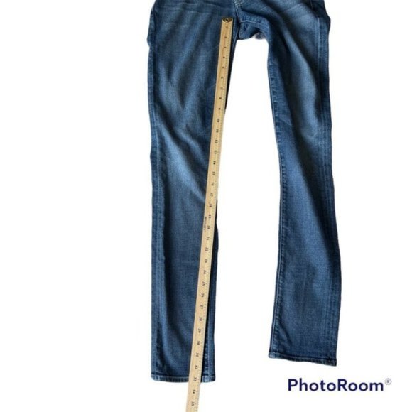 7 For All Mankind Roxanne Casual Retro Skinny Mid Rise Denim Blue Jeans. Size 27 - Picture 8 of 10